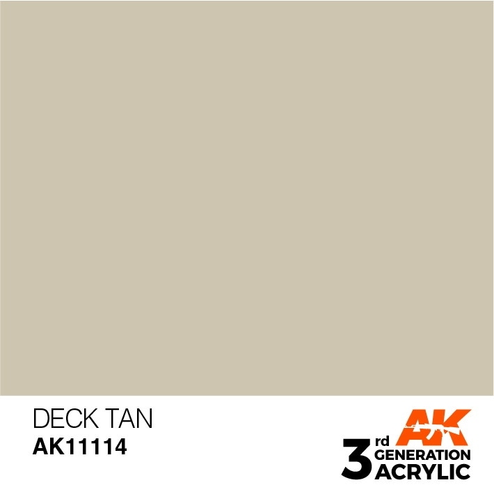 【再入荷】AK11114 デッキタン 【AKアクリル3G (サードジェネレーション)】|塗料|ツール＆マテリアル