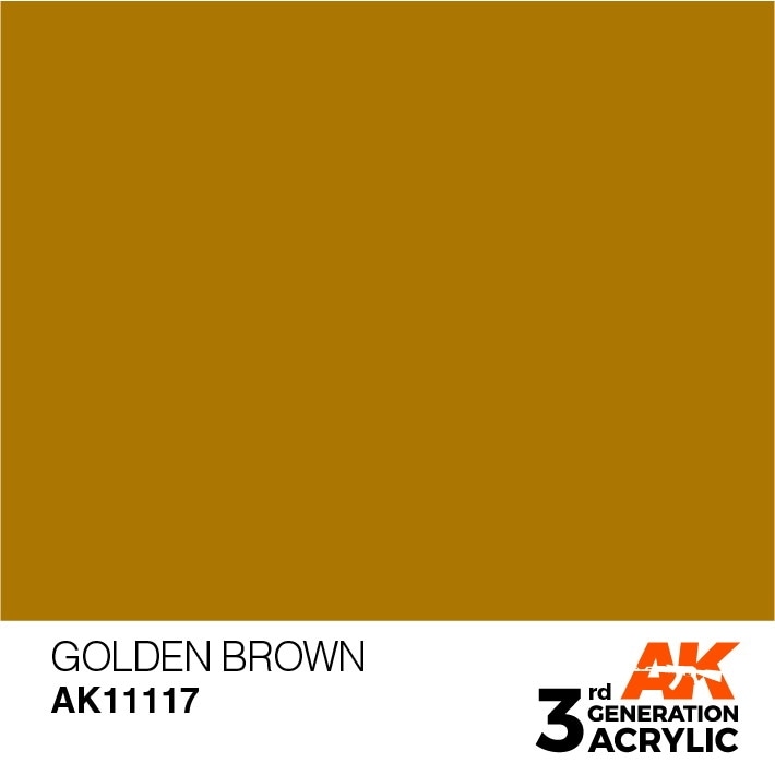 AK11117 ゴールデンブラウン 【AKアクリル3G (サードジェネレーション)】|塗料|ツール＆マテリアル