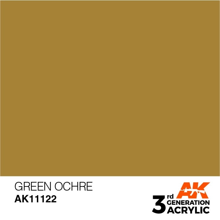 AK11122 グリーンオーカー 【AKアクリル3G (サードジェネレーション)】|塗料|ツール＆マテリアル