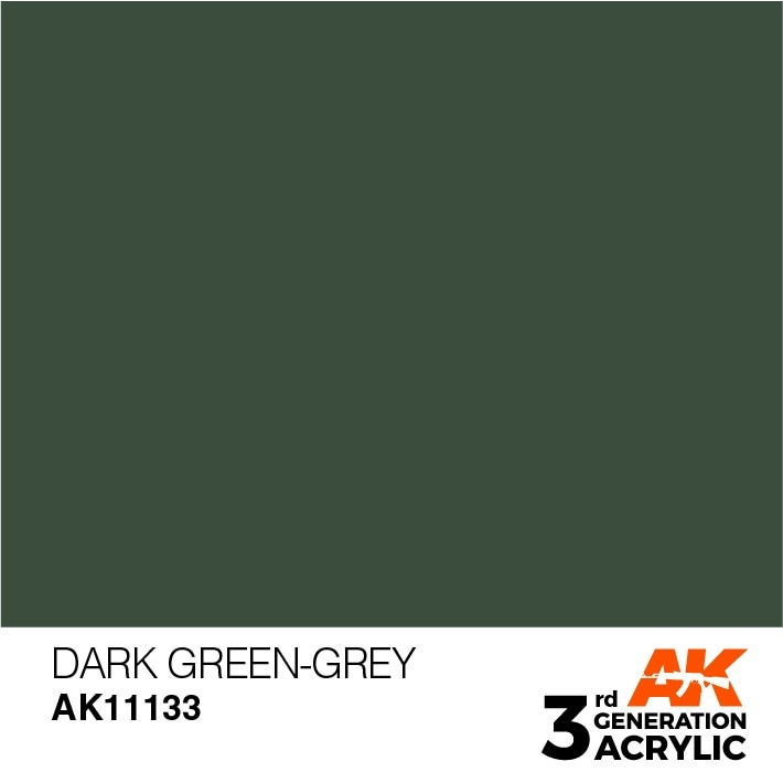 AK11133 ダークグリーングレイ 【AKアクリル3G (サードジェネレーション)】|塗料|ツール＆マテリアル