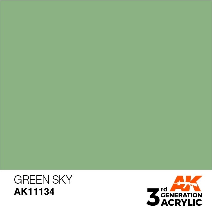AK11134 グリーンスカイ 【AKアクリル3G (サードジェネレーション)】|塗料|ツール＆マテリアル