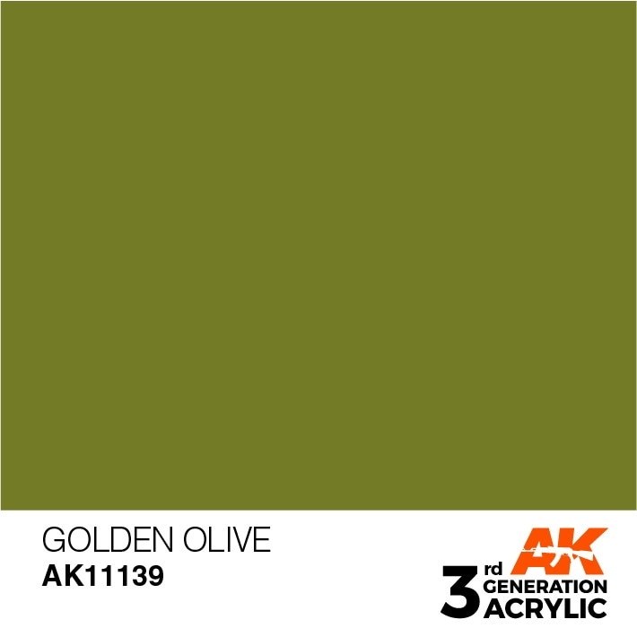 AK11139 ゴールデンオリーブ 【AKアクリル3G (サードジェネレーション)】|塗料|ツール＆マテリアル