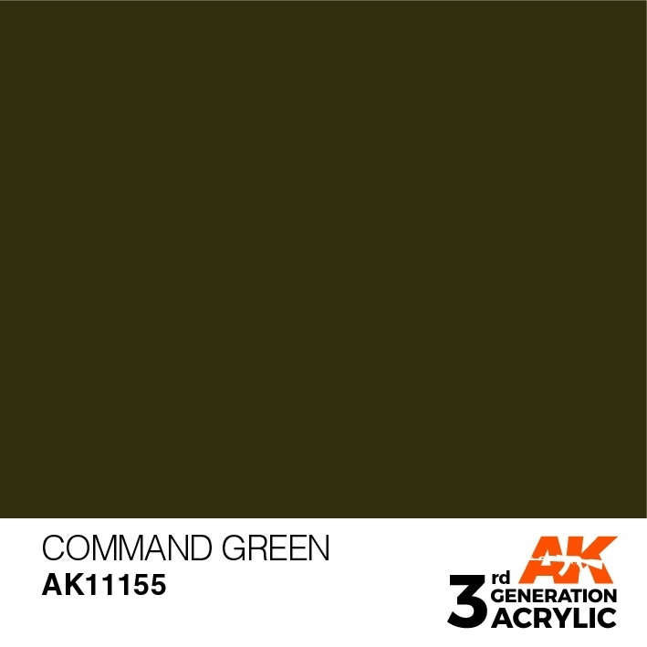 AK11155 コマンドグリーン 【AKアクリル3G (サードジェネレーション)】|塗料|ツール＆マテリアル