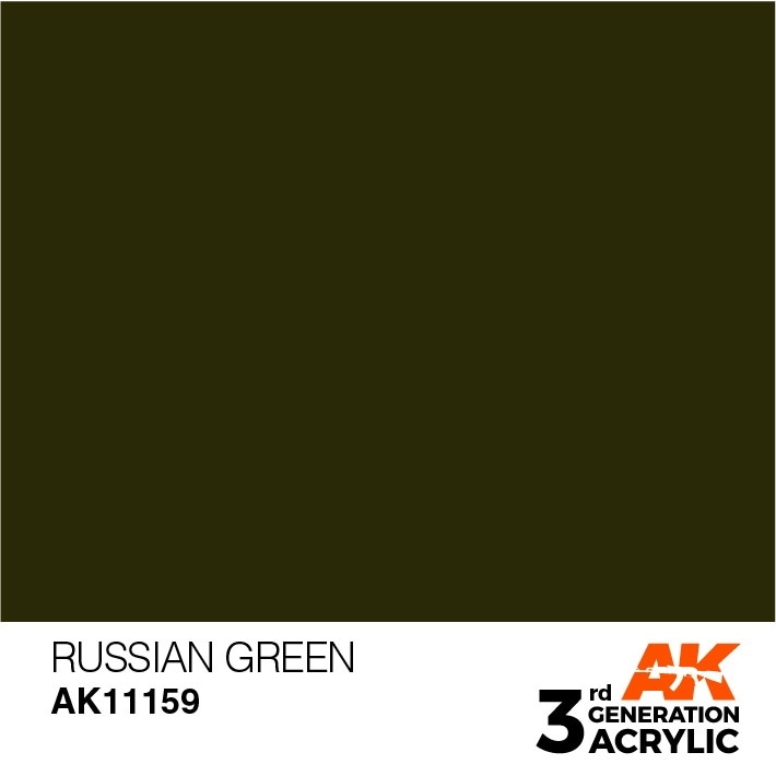 AK11159 ロシアングリーン 【AKアクリル3G (サードジェネレーション)】|塗料|ツール＆マテリアル