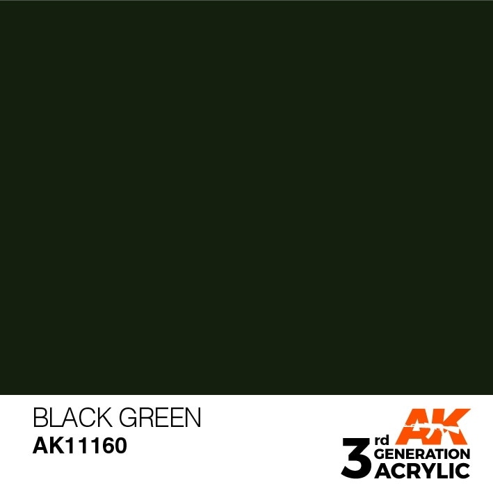 AK11160 ブラックグリーン 【AKアクリル3G (サードジェネレーション)】|塗料|ツール＆マテリアル