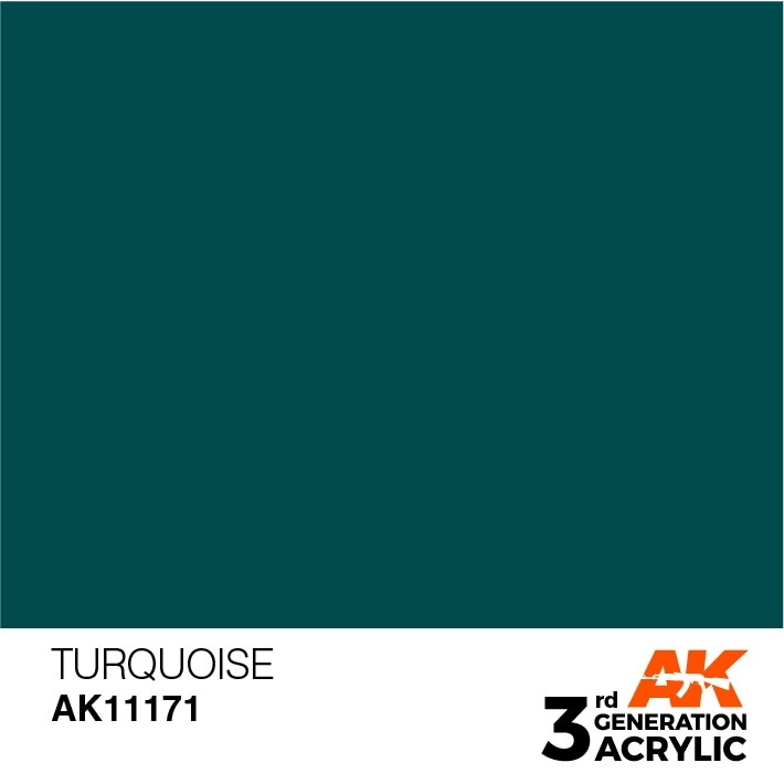 AK11171 ターコイズ 【AKアクリル3G (サードジェネレーション)】|塗料|ツール＆マテリアル