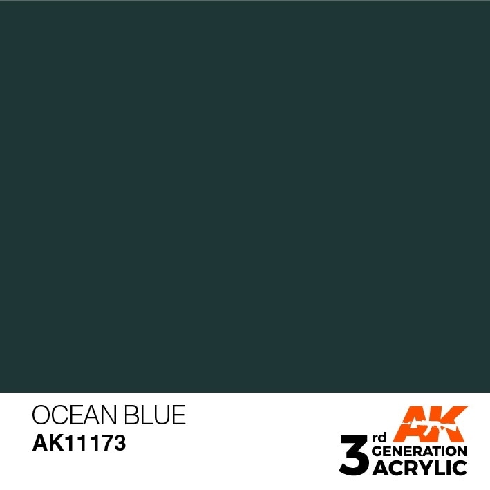 AK11173 オーシャンブルー 【AKアクリル3G (サードジェネレーション)】|塗料|ツール＆マテリアル