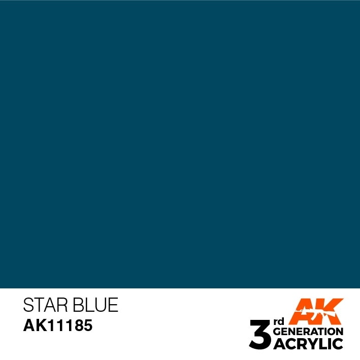 AK11185 スターブルー 【AKアクリル3G (サードジェネレーション)】|塗料|ツール＆マテリアル