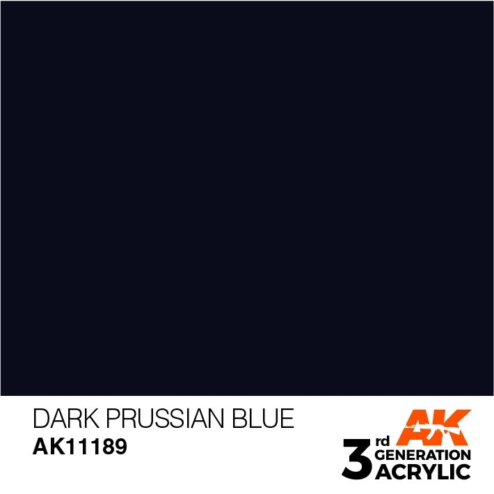 AK11189 ダークプルシアンブルー 【AKアクリル3G (サードジェネレーション)】|塗料|ツール＆マテリアル