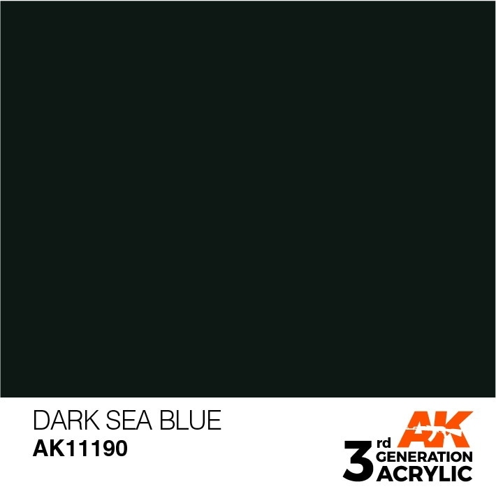 AK11190 ダークシーブルー 【AKアクリル3G (サードジェネレーション)】|塗料|ツール＆マテリアル