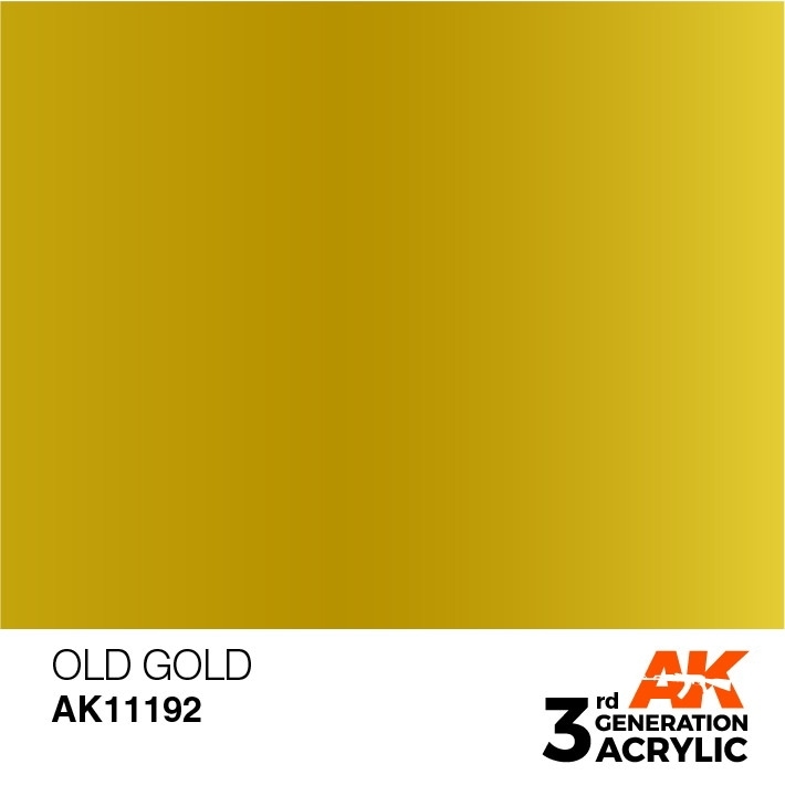 AK11192 オールドゴールド 【AKアクリル3G (サードジェネレーション)】|塗料|ツール＆マテリアル
