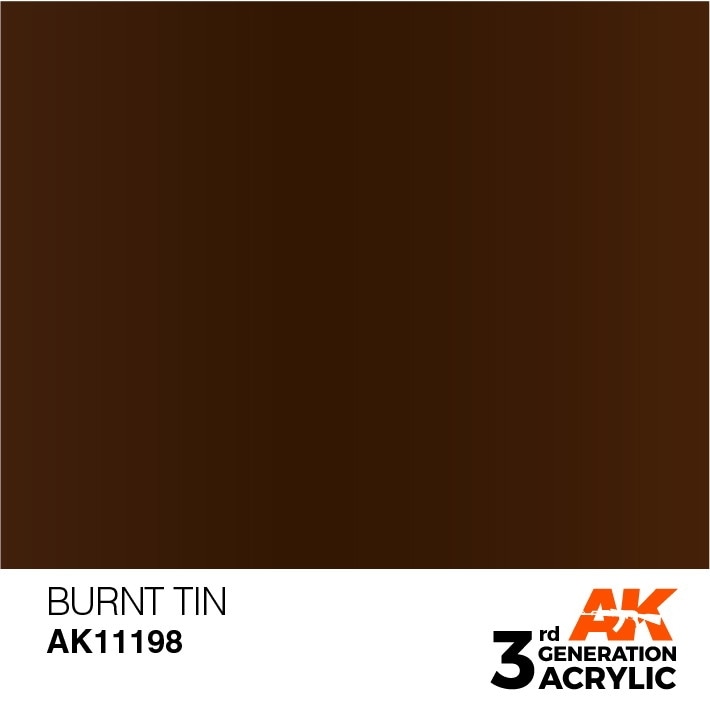 AK11198 バーントティン 【AKアクリル3G (サードジェネレーション)】|塗料|ツール＆マテリアル