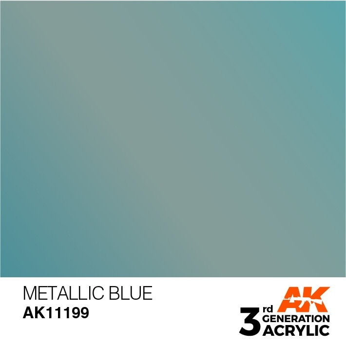 AK11199 メタリックブルー 【AKアクリル3G (サードジェネレーション)】|塗料|ツール＆マテリアル