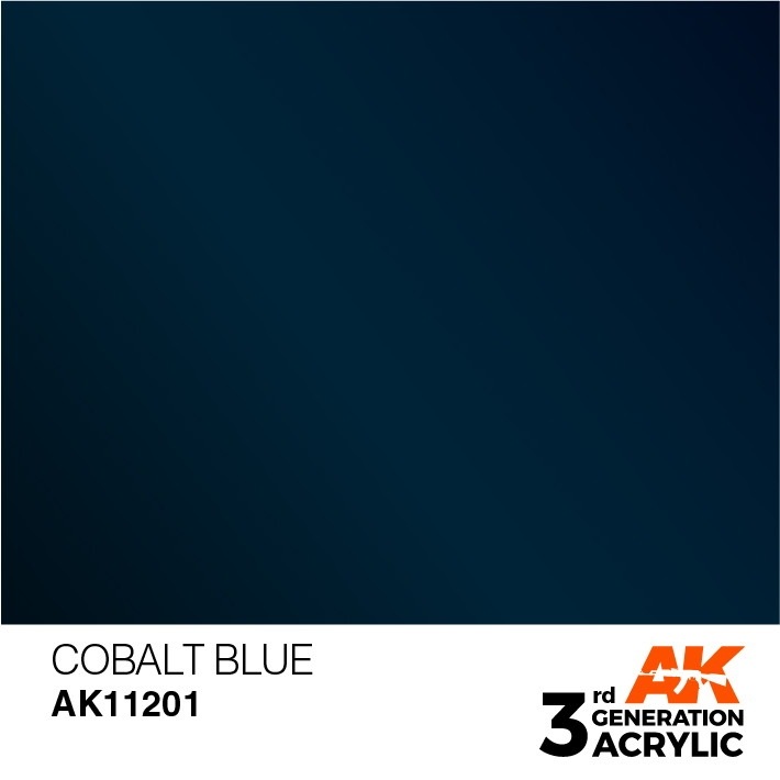 AK11201 コバルトブルー 【AKアクリル3G (サードジェネレーション)】|塗料|ツール＆マテリアル