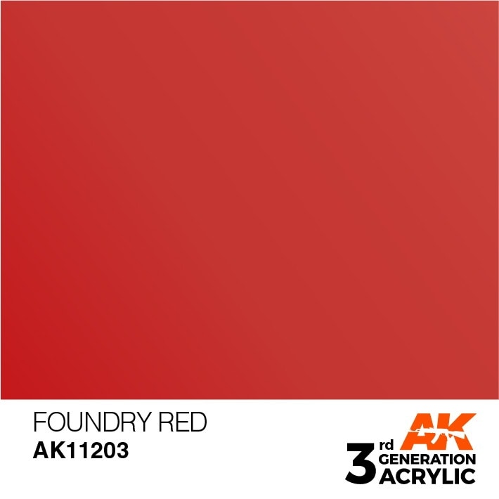 AK11203 ファウンドリーレッド 【AKアクリル3G (サードジェネレーション)】|塗料|ツール＆マテリアル