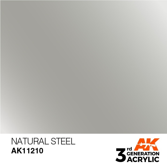 【再入荷】AK11210 ナチュラルスチール 【AKアクリル3G (サードジェネレーション)】|塗料|ツール＆マテリアル