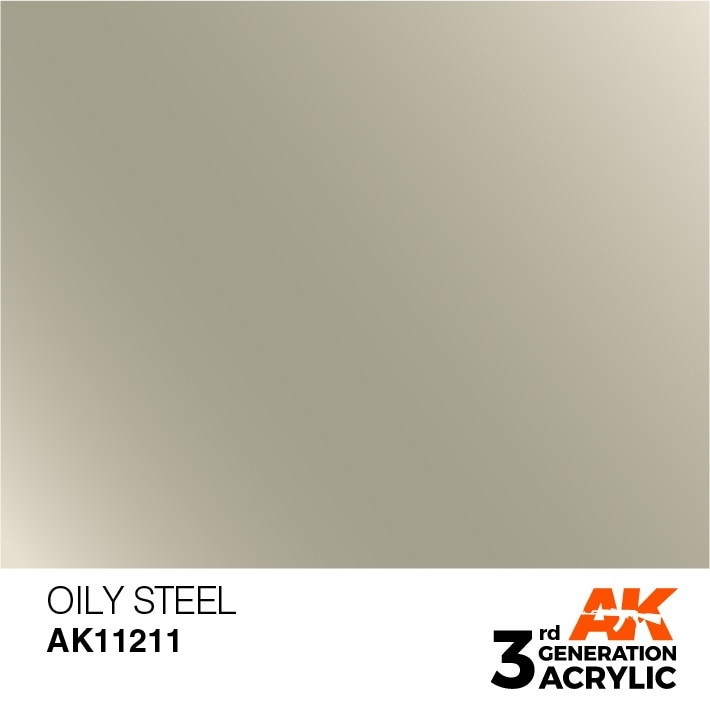 【再入荷】AK11211 オイリースチール 【AKアクリル3G (サードジェネレーション)】|塗料|ツール＆マテリアル