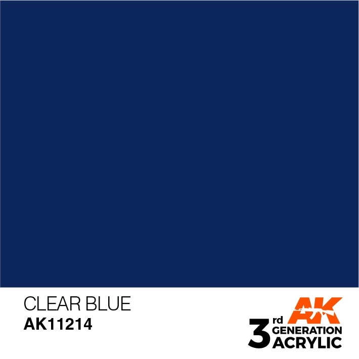 AK11214 クリアーブルー 【AKアクリル3G (サードジェネレーション)】|塗料|ツール＆マテリアル
