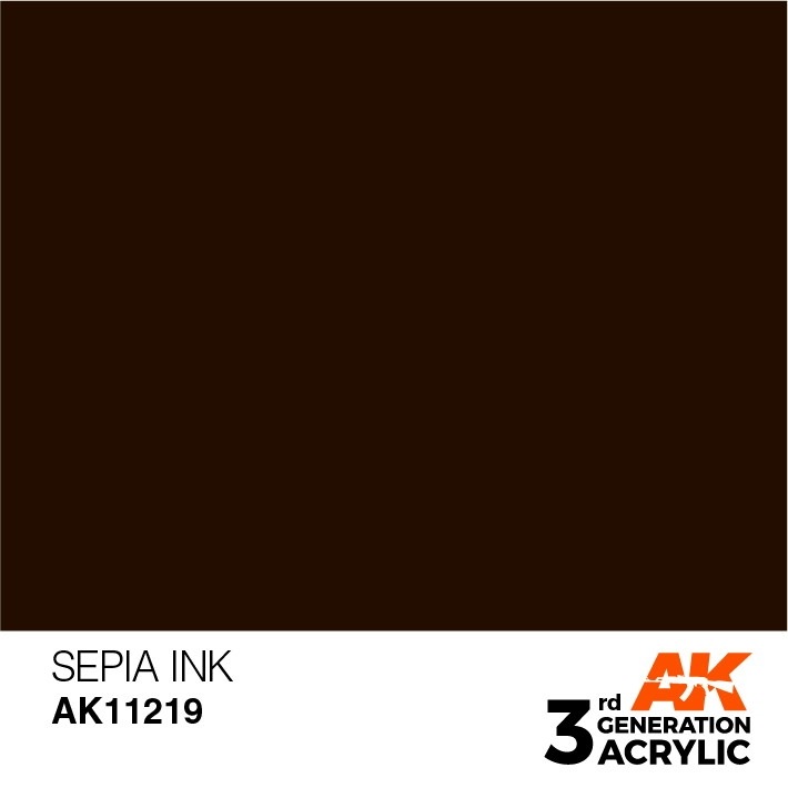 AK11219 セピアインク 【AKアクリル3G (サードジェネレーション)】|塗料|ツール＆マテリアル