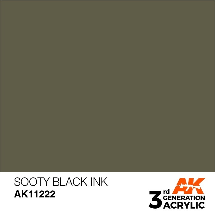 AK11222 スーティブラックインク 【AKアクリル3G (サードジェネレーション)】|塗料|ツール＆マテリアル