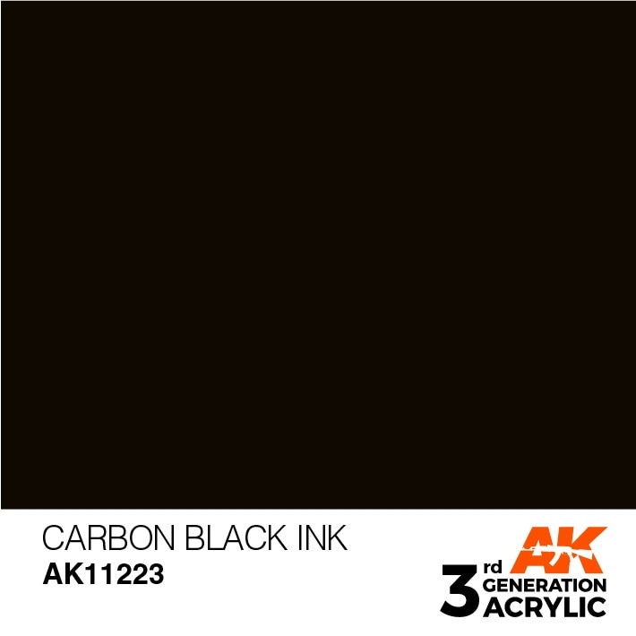 AK11223 カーボンブラックインク 【AKアクリル3G (サードジェネレーション)】|塗料|ツール＆マテリアル