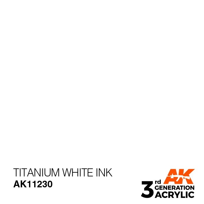AK11230 チタニウムホワイトインク 【AKアクリル3G (サードジェネレーション)】|塗料|ツール＆マテリアル