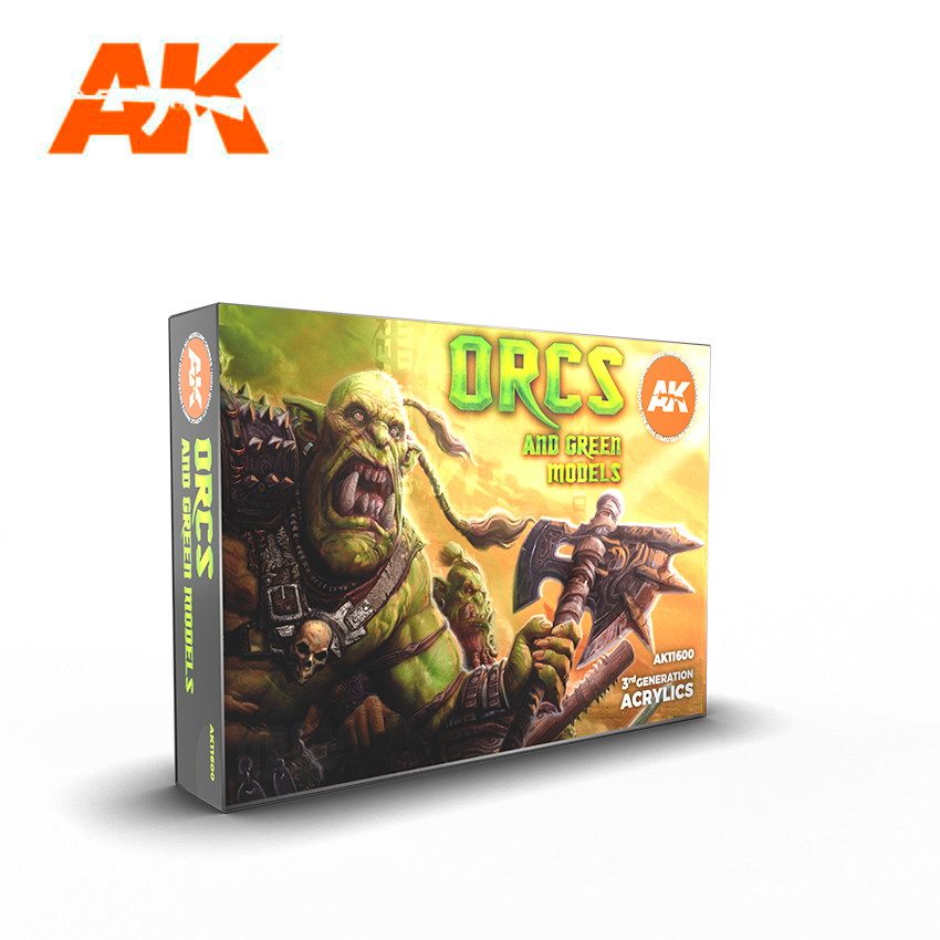 再入荷】AK11600 オーク&グリーンクリーチャー6色セット 【AKアクリル