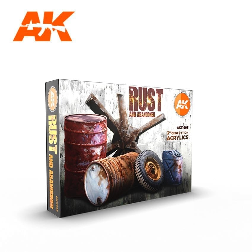 再入荷】AK11605 ラスト(錆色)6色セット 【AKアクリル3G (サード
