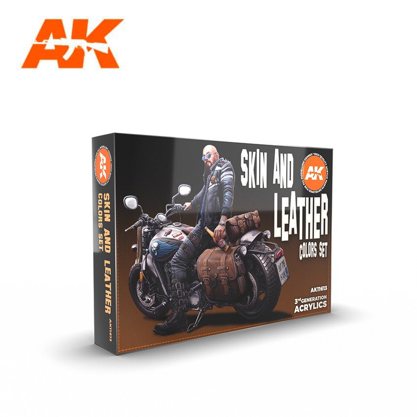 akページ 再入荷】AK11613 スキン&レザーカラーズ6色セット 【AKアクリル3G