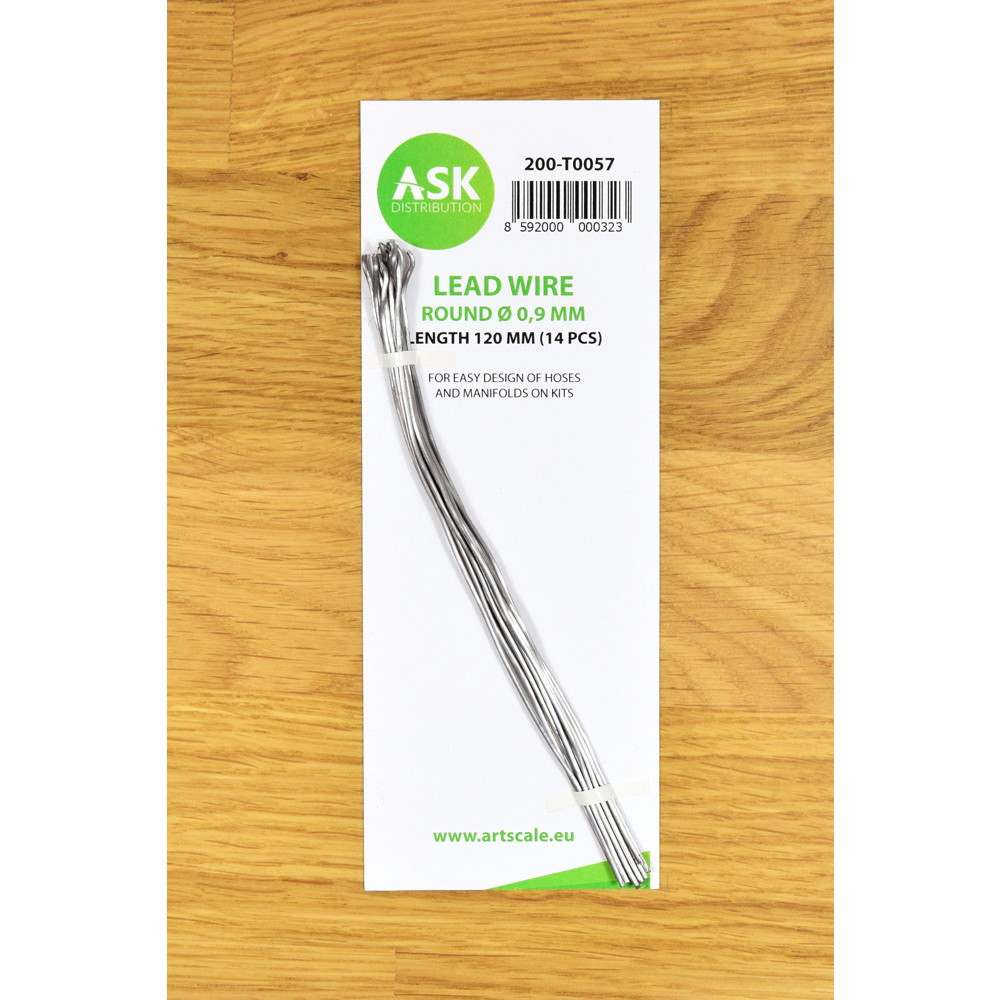 アートスケールキット ASCT0057 鉛線 直径0.9mm x 120mm (14本入り)|素材|ツール＆マテリアル