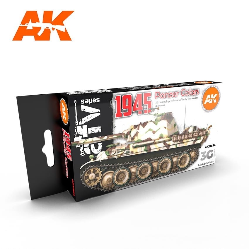 AK11654 1945ドイツ軍後期塗装色セット (17mlx6本) 【AKアクリル3G