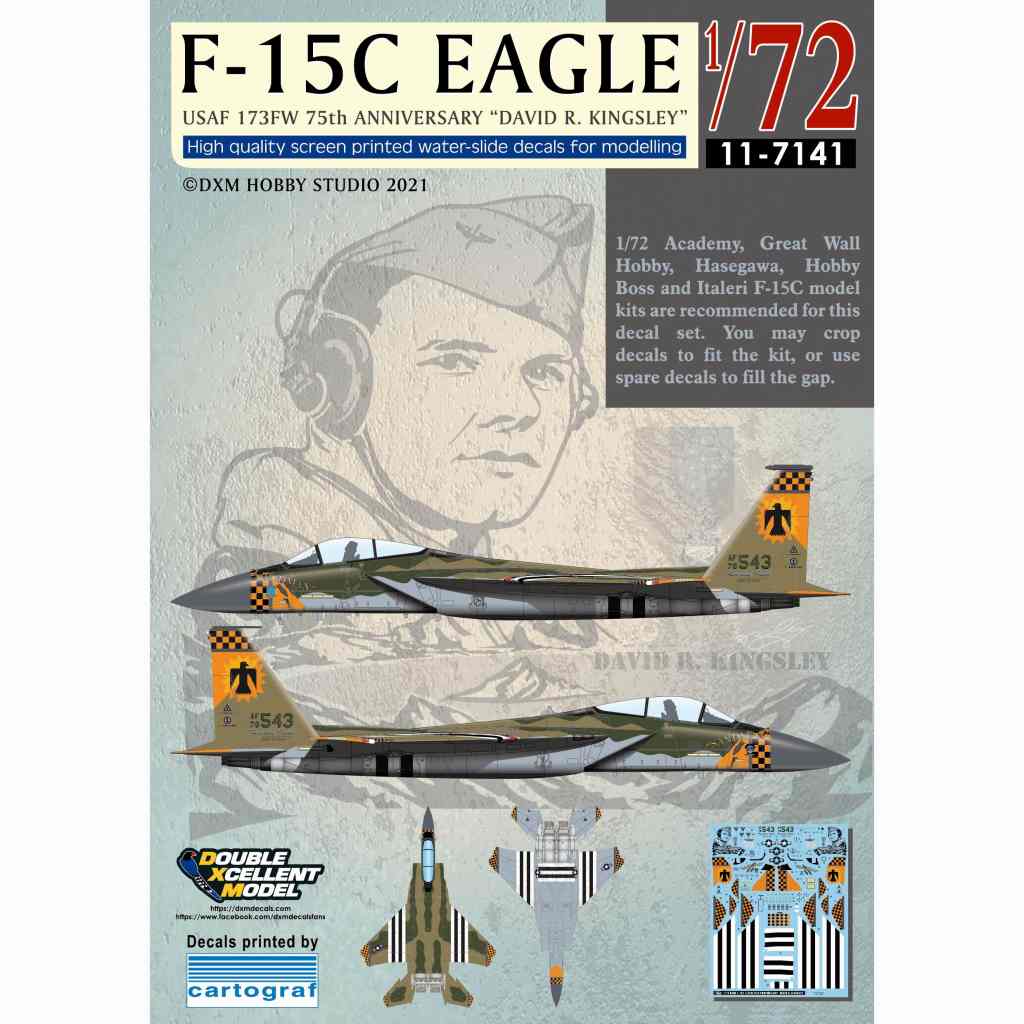 11-7141 1/72 ����ꥫ���� F-15C �������� 173FW 75��ǯ �ǥ����åɡ�R�����󥰥��졼