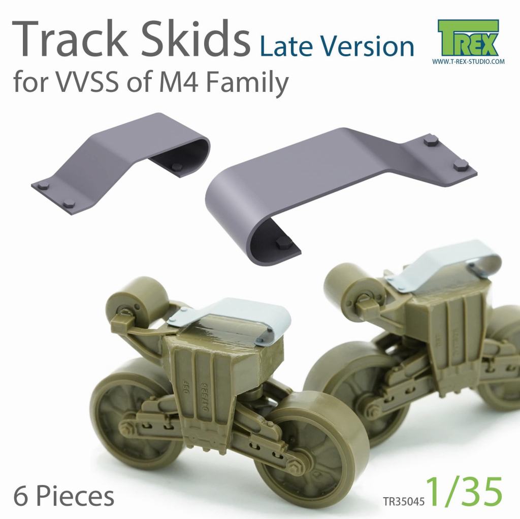TR35045 1/35 M4戦車系VVSSサス用履帯スキッド後期型セット|AFV用パーツ|AFV