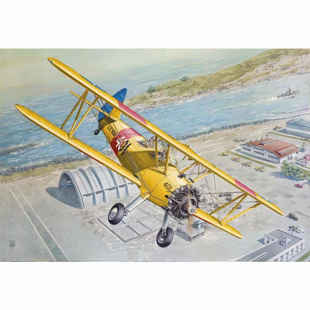 633 ボーイング ステアマン PT-13 ケイデット 複葉練習機
