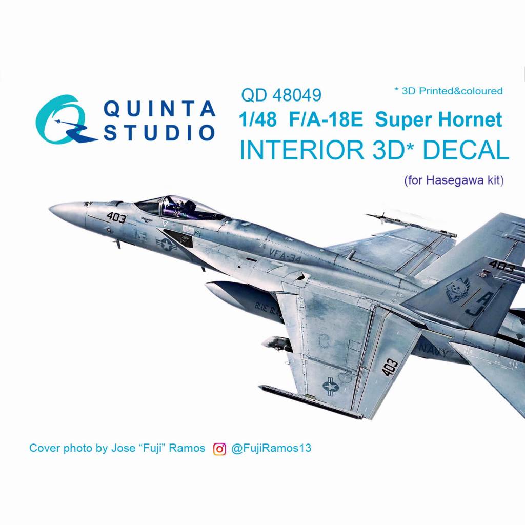 QD48049 1/48 ボーイング F/A-18E スーパーホーネット 内装3Dデカール (ハセガワ用)|飛行機用デカール|飛行機