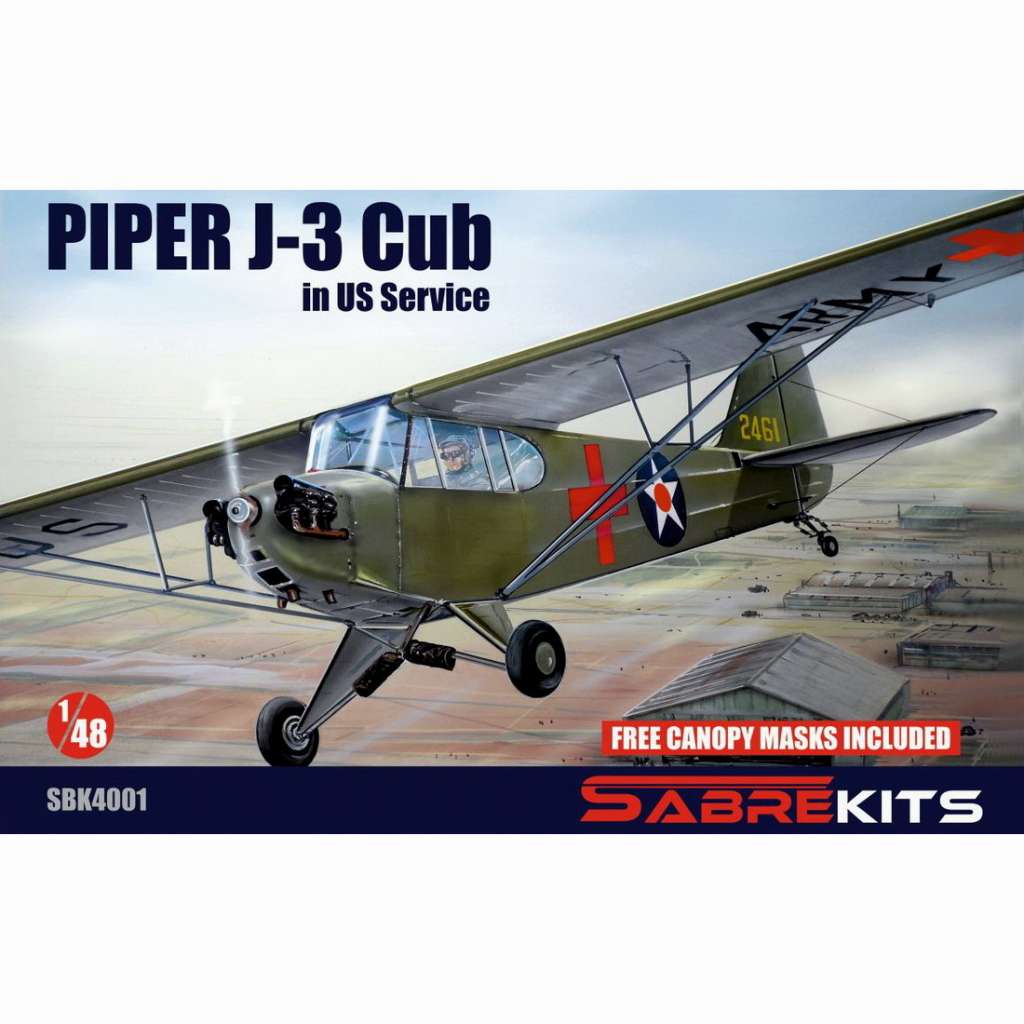 SBK4001 1/48 パイパー J-3 カブ 「米軍仕様」|第二次大戦の飛行機モデル|飛行機
