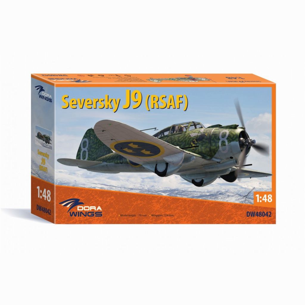 DW48042 セヴァスキー J9 戦闘機「スウェーデン空軍」|第二次大戦の飛行機モデル|飛行機