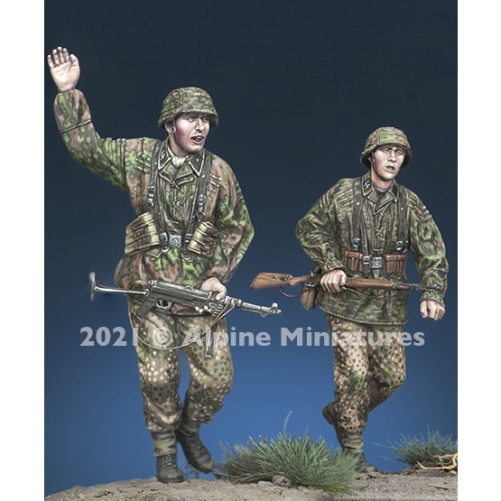 35289 WWII 独 武装SS擲弾兵 1944 2体セット|第二次大戦のフィギュア|フィギュア