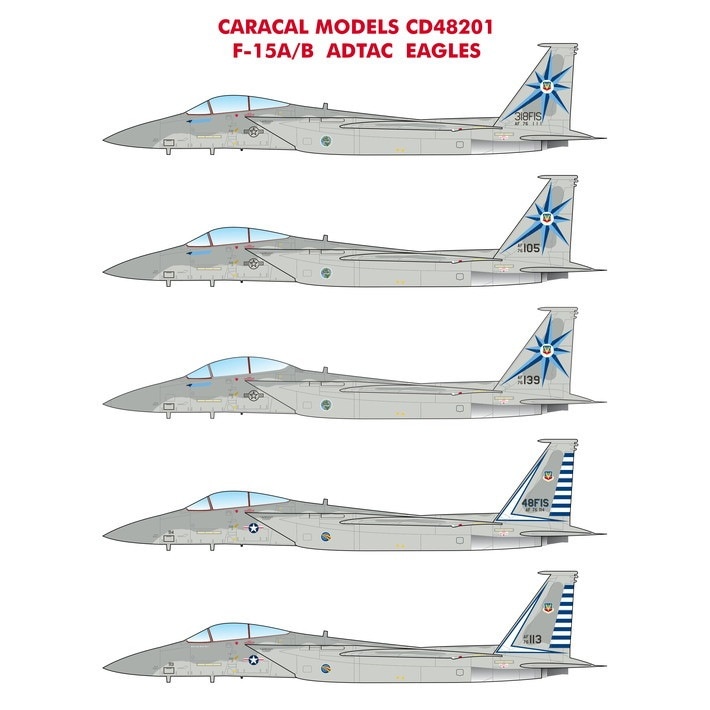 48201 アメリカ空軍 マクドネル・ダグラス F-15A/B ADTAC イーグル|飛行機用デカール|飛行機