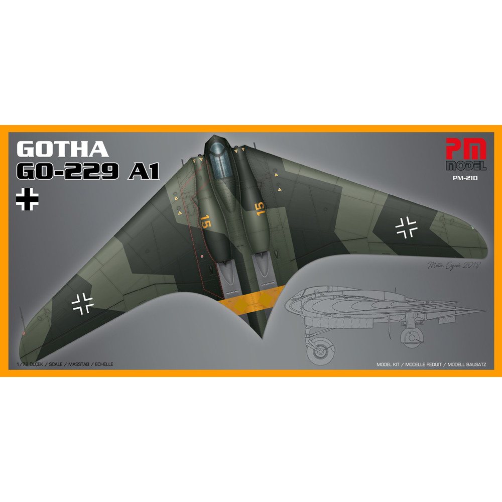 PM-210 ゴータ Go229A-1|第二次大戦の飛行機モデル|飛行機