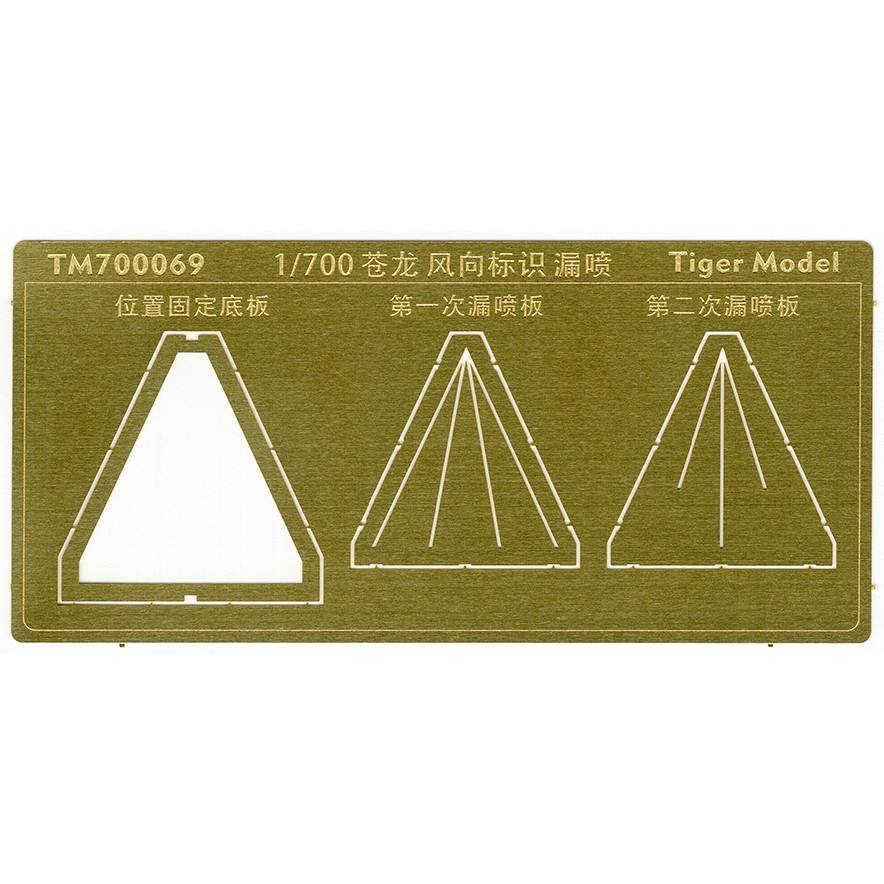 TM700069 日本海軍 航空母艦 蒼龍 風向標識 テンプレート|艦船用パーツ|艦船