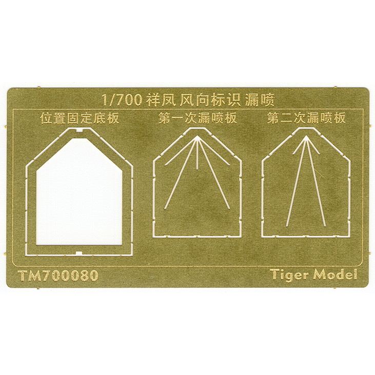 TM700080 日本海軍 航空母艦 祥鳳 風向標識 テンプレート|艦船用パーツ|艦船