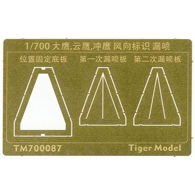 TM700087 日本海軍 航空母艦 大鷹/雲鷹/冲鷹 風向標識 テンプレート|艦船用パーツ|艦船