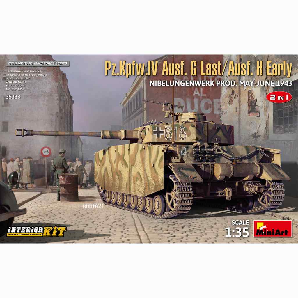 35333 IV号戦車 G型後期/H型初期 ニーベルンゲン工場製（1943年5月-6月）|第二次大戦のAFVモデル|AFV