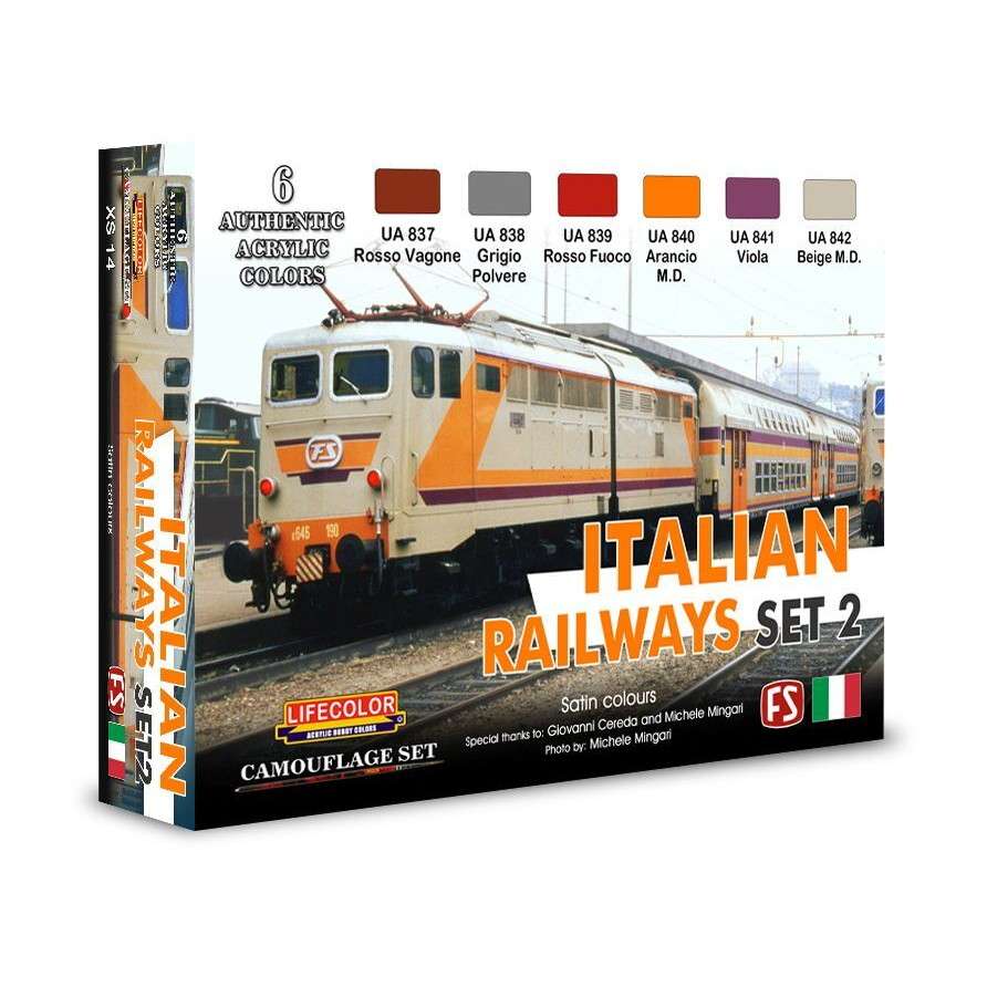 XS14 イタリア鉄道カラーセット2|塗料|ツール＆マテリアル