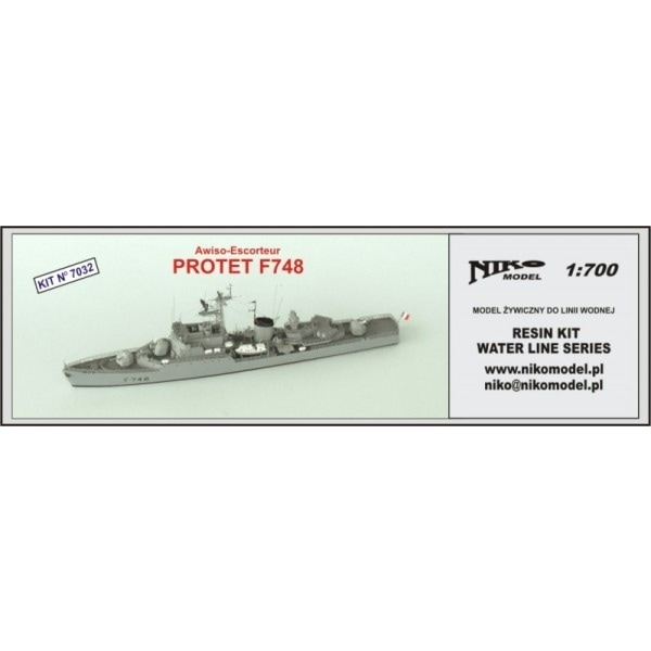 7032 通報護衛艦 F-748 プロテ Protet|大戦後の艦船モデル|艦船