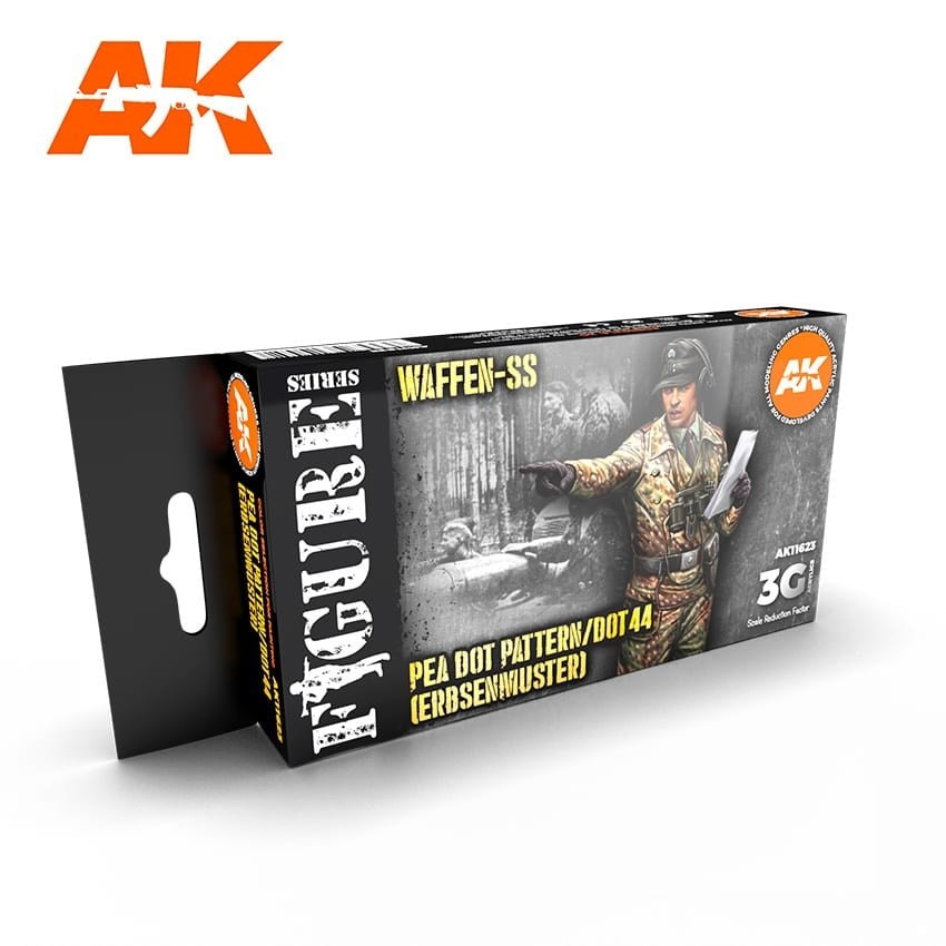AK11623 武装SS M-44迷彩服カラーセット (17mlx6本) 【AKアクリル3G (サードジェネレーション)】|塗料|ツール＆マテリアル