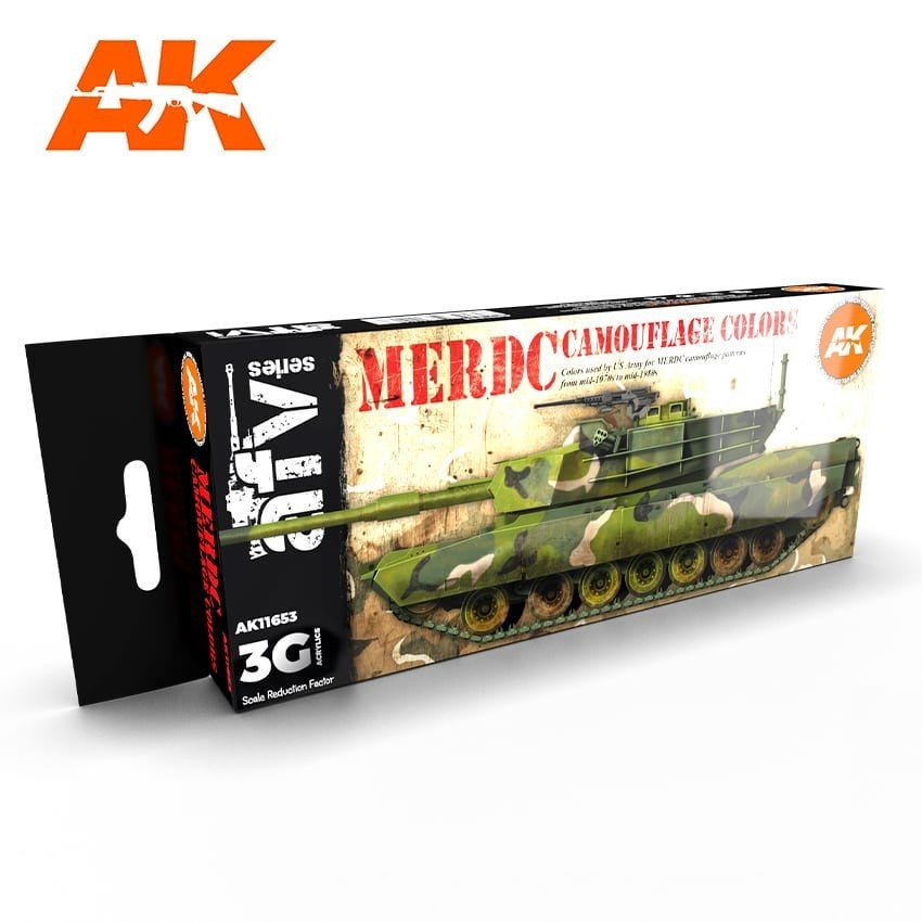 再入荷】AK11653 現用アメリカ陸軍MERDC迷彩カラー8色セット (17mlx8本