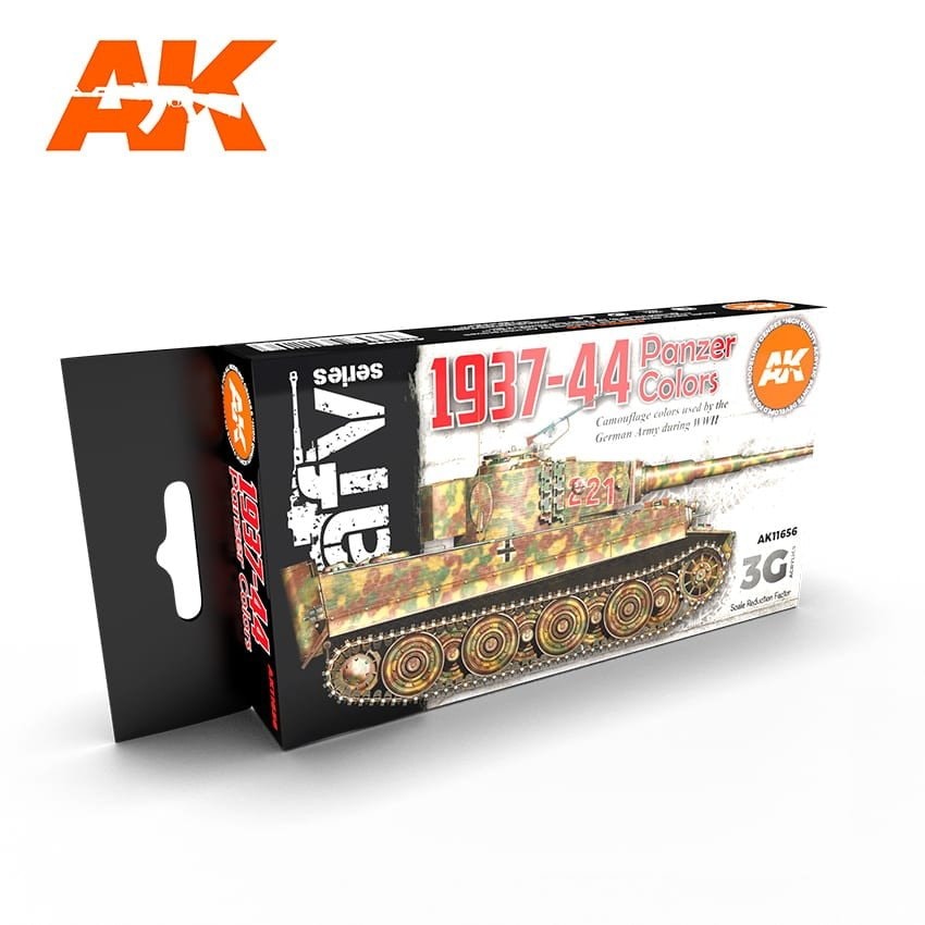 再入荷】AK11656 ドイツ戦車塗装色セット1937-44年 (17mlx6本) 【AK