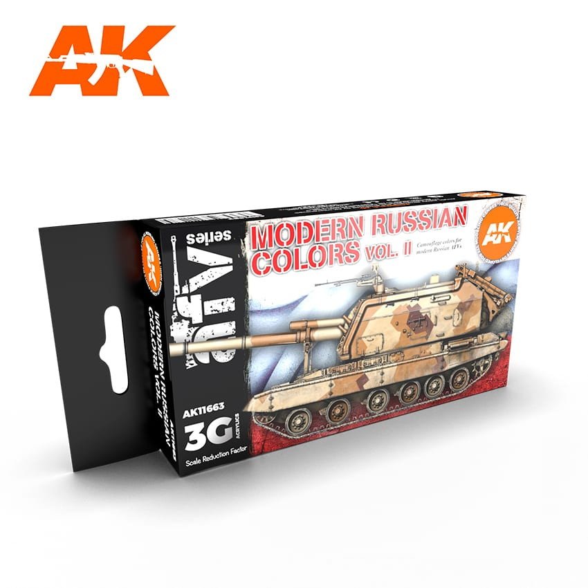 AK11663 現用ロシア軍AFVカラーセット2 (17mlx6本) 【AKアクリル3G (サードジェネレーション)】|塗料|ツール＆マテリアル